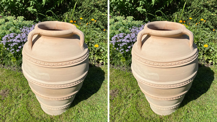 Extra Large Terracotta Plant Urns Pots Set of 2
