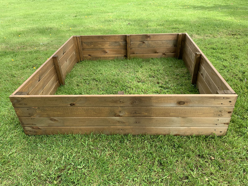 Wooden Raised Vegetable Bed Extra Deep 1.2m x 0.9m