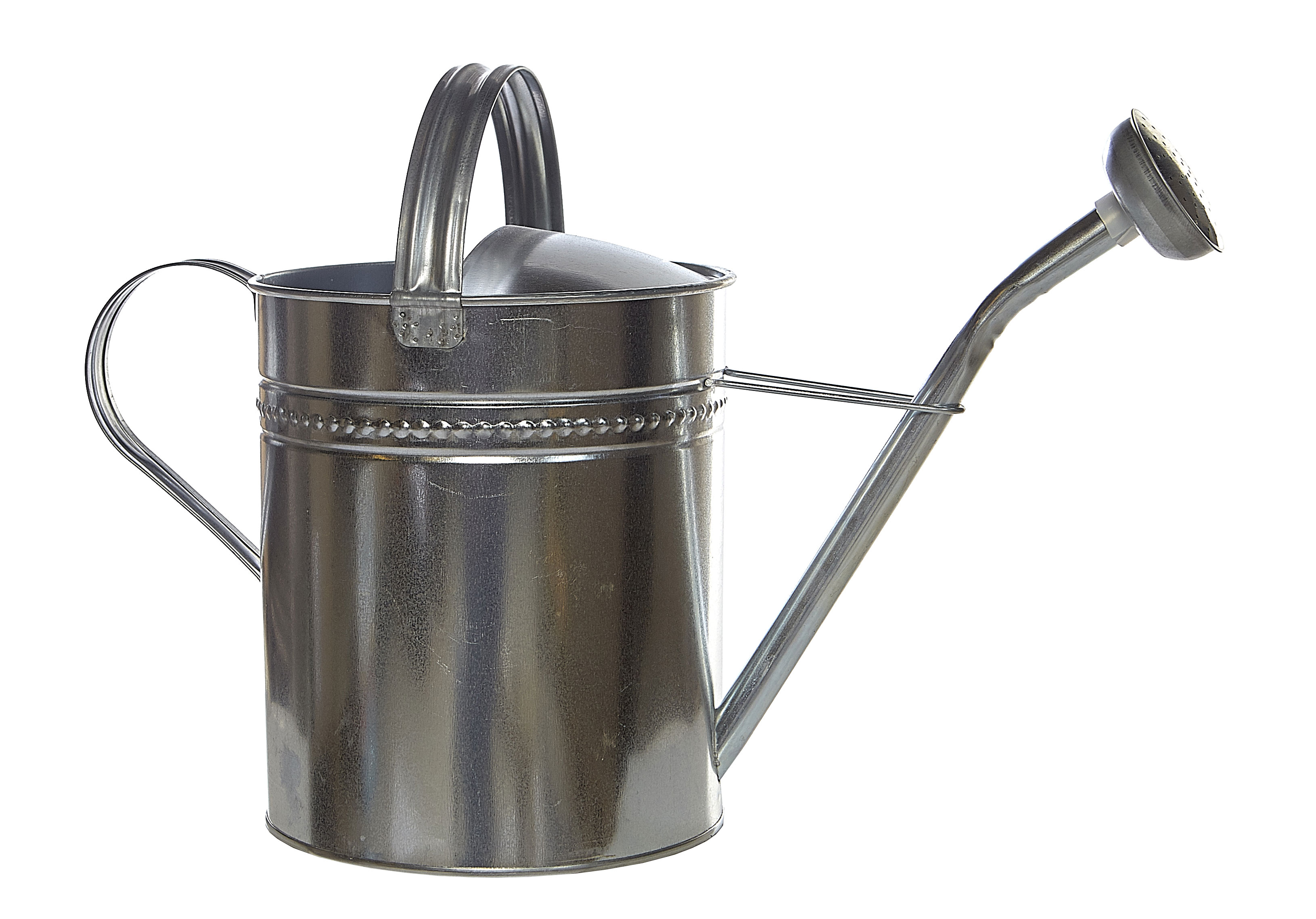 10L Large Round Galvanised Watering Can