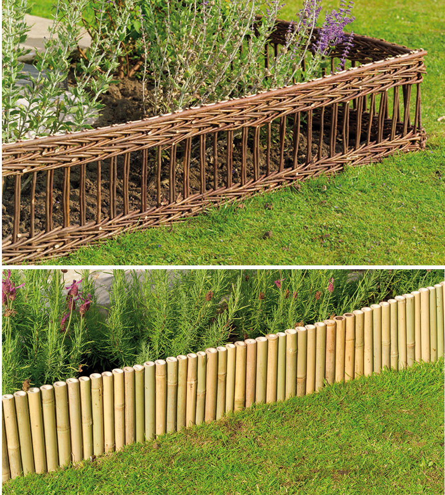 Willow and Bamboo Edging