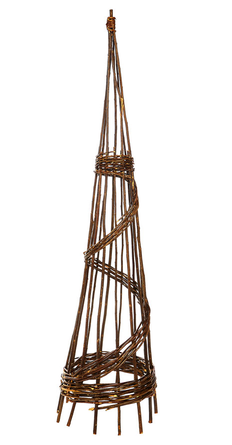 Willow Spiral Obelisk - 1.2m Garden Obelisk