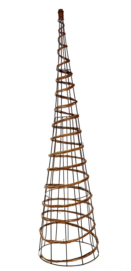 Willow and Wire Frame Obelisk 120cm