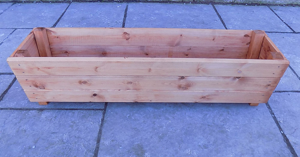 120cm Wolds Heavy Duty Wooden Garden Planter 