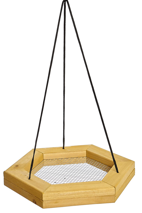 Hanging Wooden Wild Bird Feeding Tray