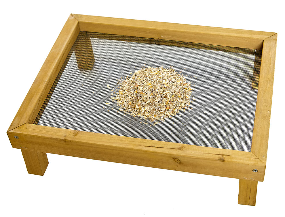 Ruddings Wood Wild Bird Wooden Ground Feeder Tray - UK Garden Products