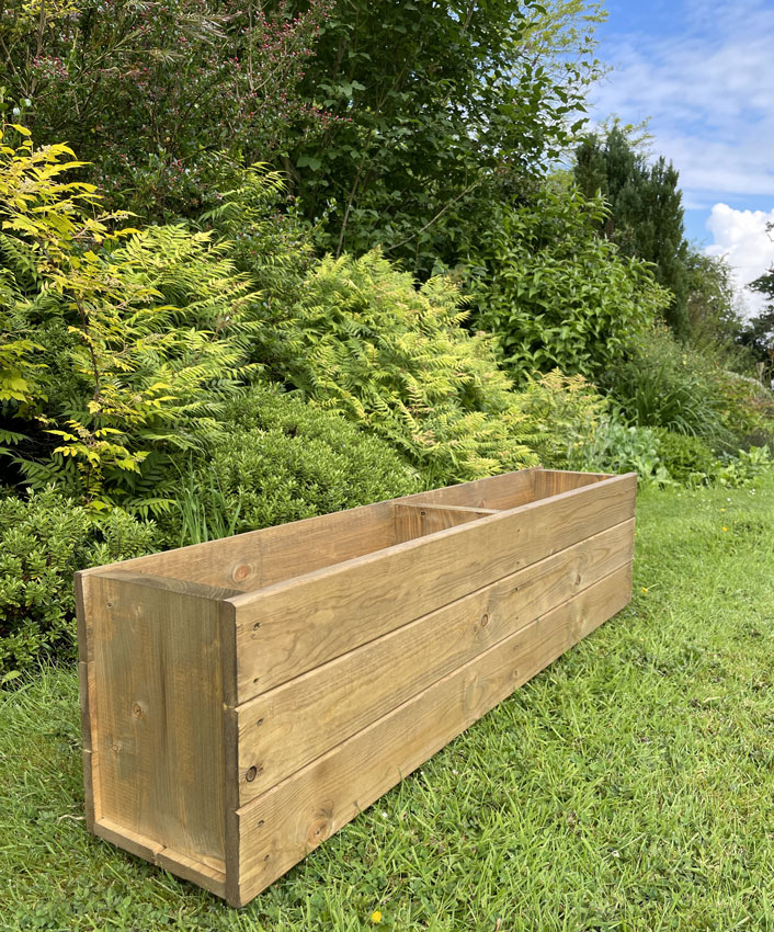 Large Wooden Planter Veg Herb Extra Depth