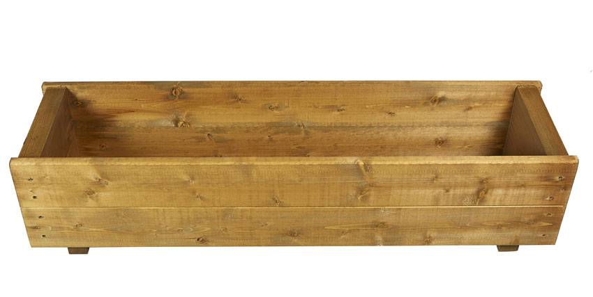 90cm Wooden Trough Planter